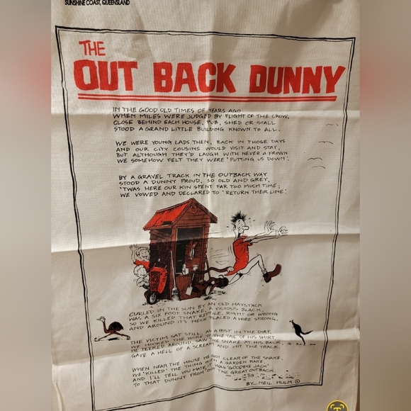 Wall Hanging Towel from The Original Ettamogah Pub - The Outback Dunny - Picture 2 of 10
